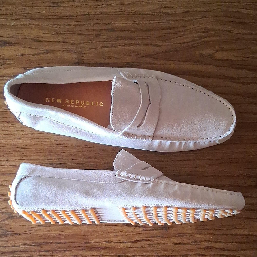 Men's Beige Loafers